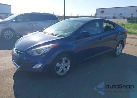 2013 Hyundai Elantra Gls z USA, uszkodzony, nr VIN 5NPDH4AE6DH244417